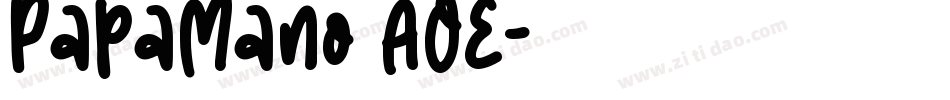 PapaMano AOE字体转换